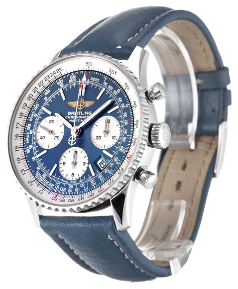 breitling navitimer blue dial replica|breitling watch authentication.